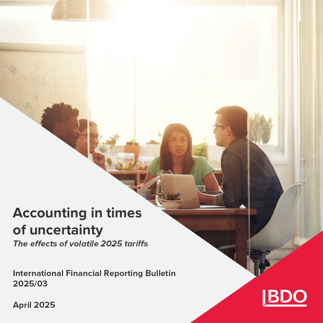 IFRB 2025/03 Accounting in times of uncertainty - the effects of volatile 2025 tariffs